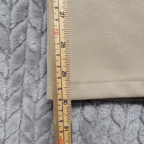 Vintage‎ Levis 517 Khaki Polyester Bootcut Pants 40x30 Black Gold Tab Rockabilly - Picture 4 of 10